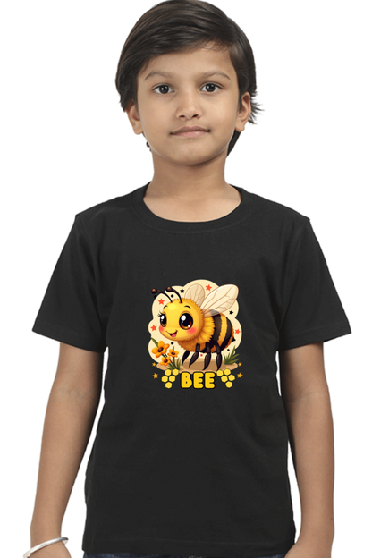 "Buzzing with Cuteness! Honey Bee Kawaii Tee for Twin boy"