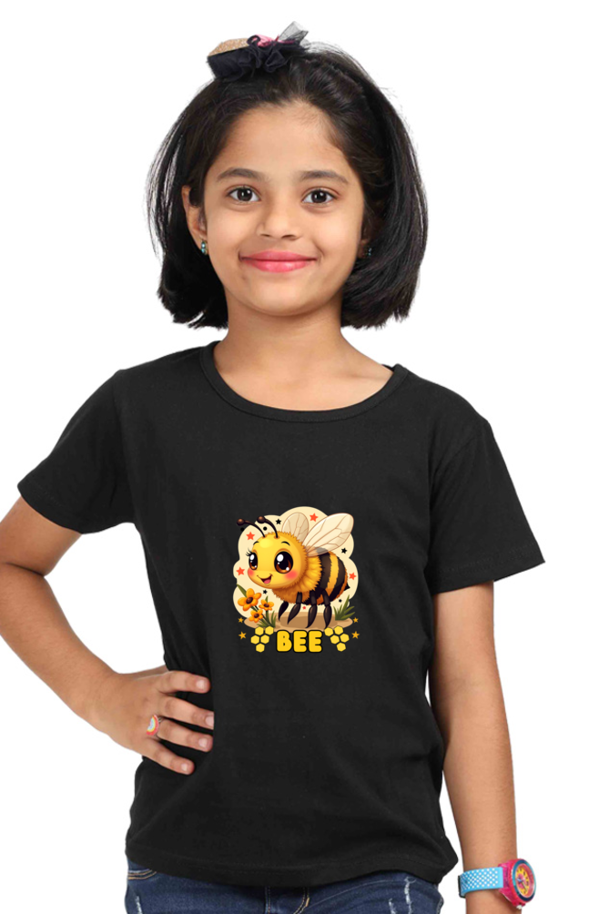 Buzzing with Cuteness! Honey Bee Kawaii Tee for Twins Girl T shirt