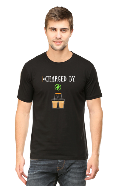 Charged by Tea ( Chai) Mens Tee