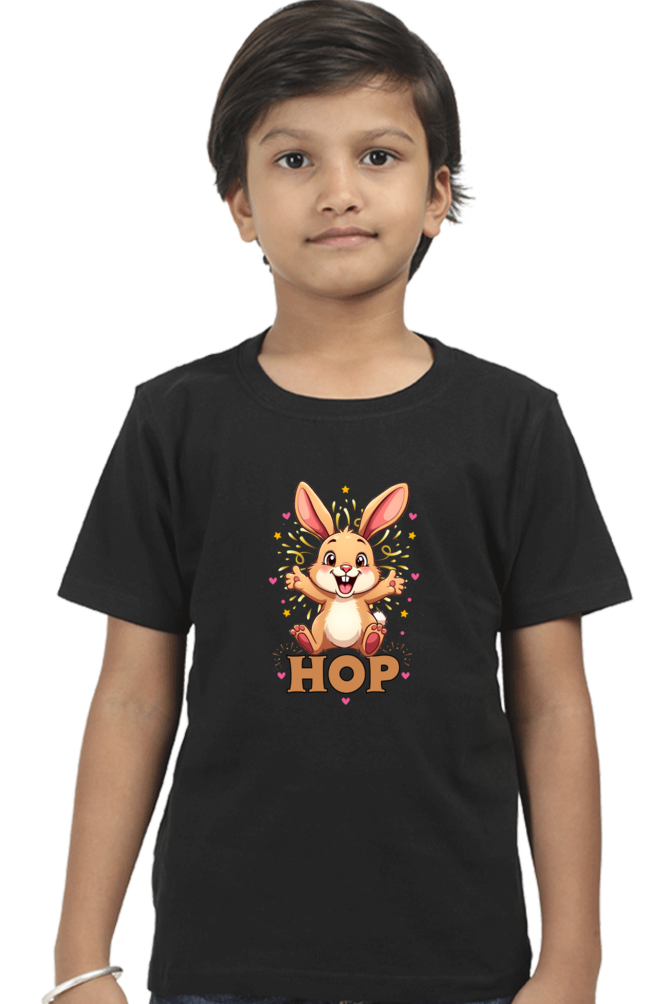 Hop exited bunny -T shirt for twin boy t shirt