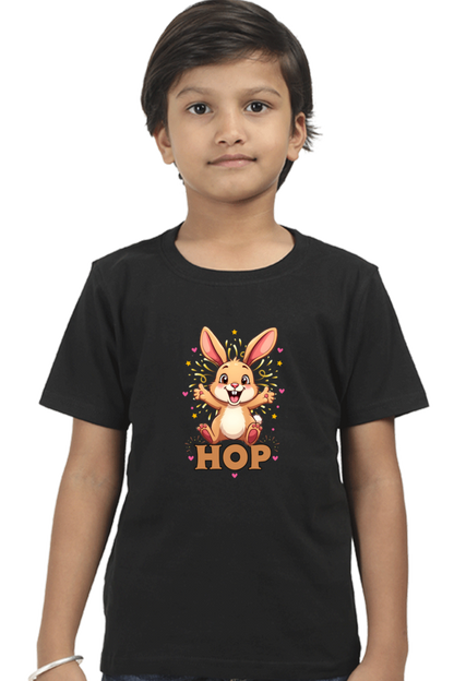 Hop exited bunny -T shirt for twin boy t shirt