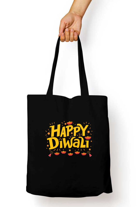 Happy Diwali 2024- zipper tote bag