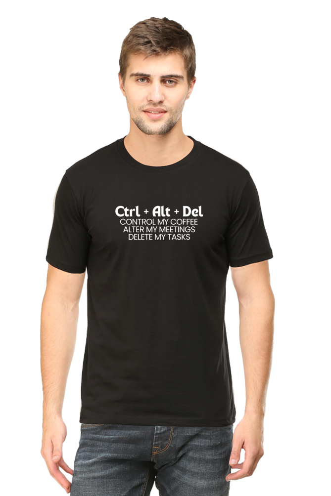 Ctrl + alt + delete work place humour mens tee