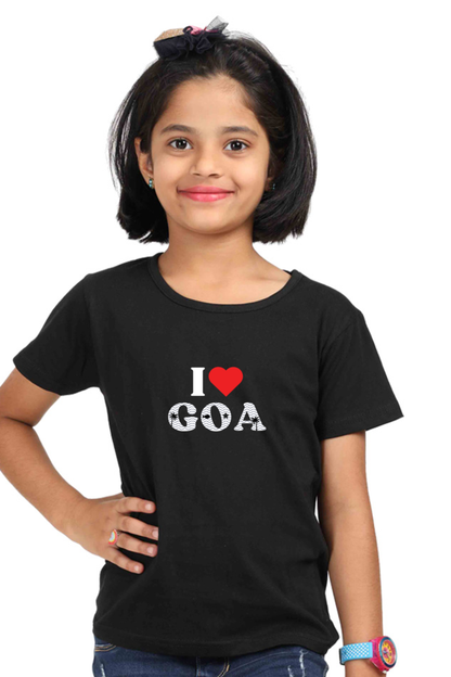 I Love Goa - Goa Lover t shirt for kids Girl