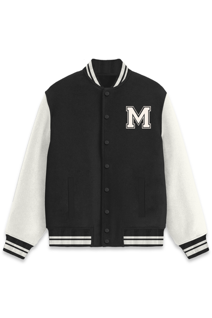 Letter M On the Chest pocket Varsity Jacket