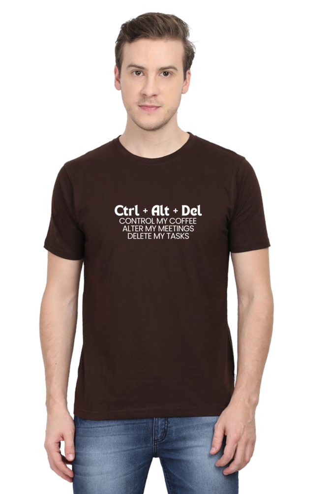 Ctrl + alt + delete work place humour mens tee