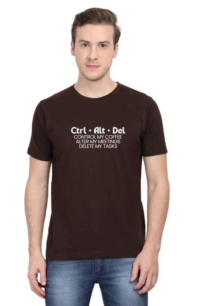 Ctrl + alt + delete work place humour mens tee