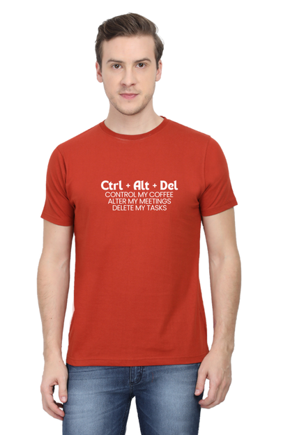 Ctrl + alt + delete work place humour mens tee