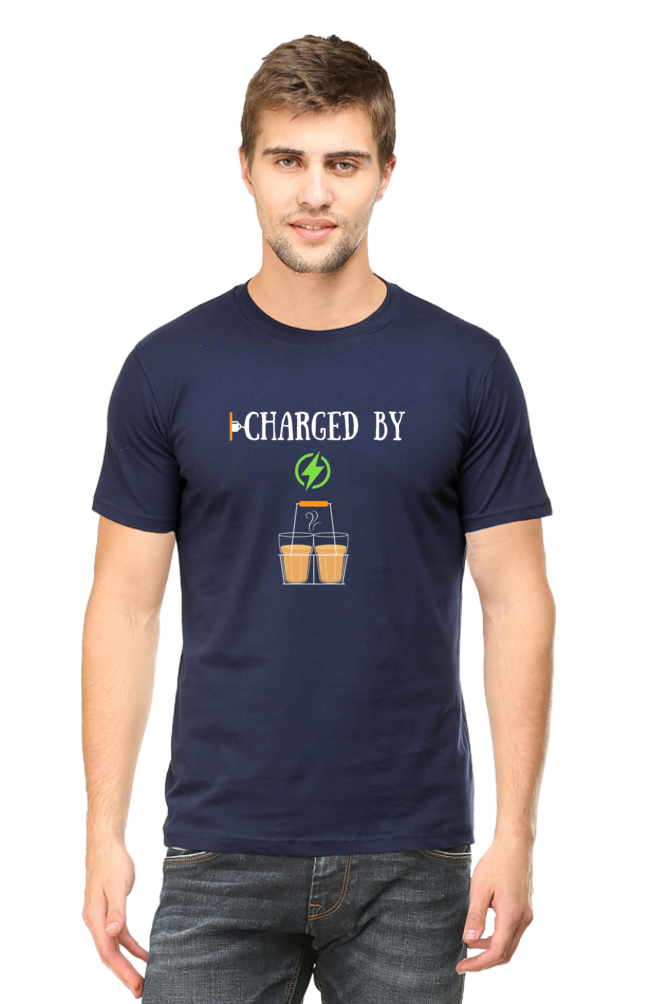 Charged by Tea ( Chai) Mens Tee