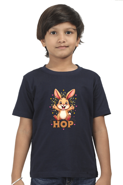 Hop exited bunny -T shirt for twin boy t shirt