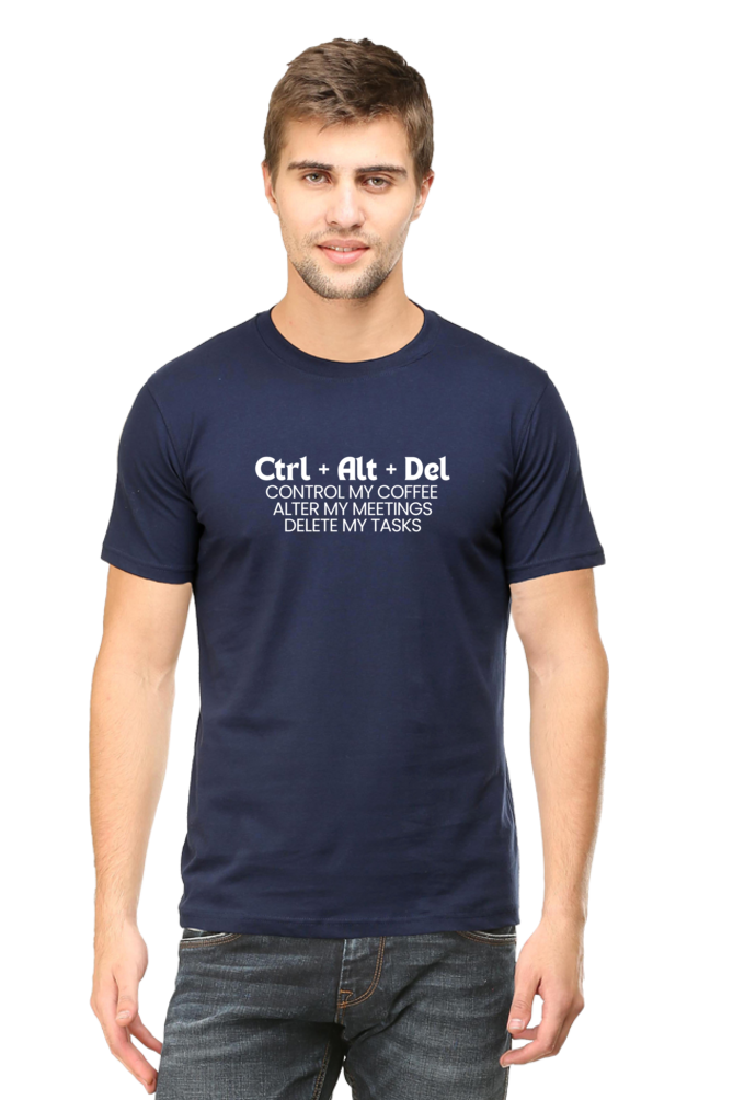 Ctrl + alt + delete work place humour mens tee