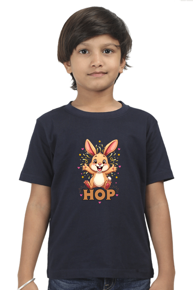 Hop exited bunny -T shirt for twin boy t shirt