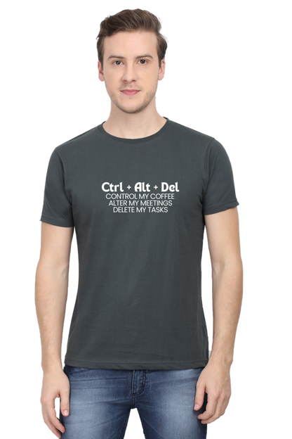 Ctrl + alt + delete work place humour mens tee