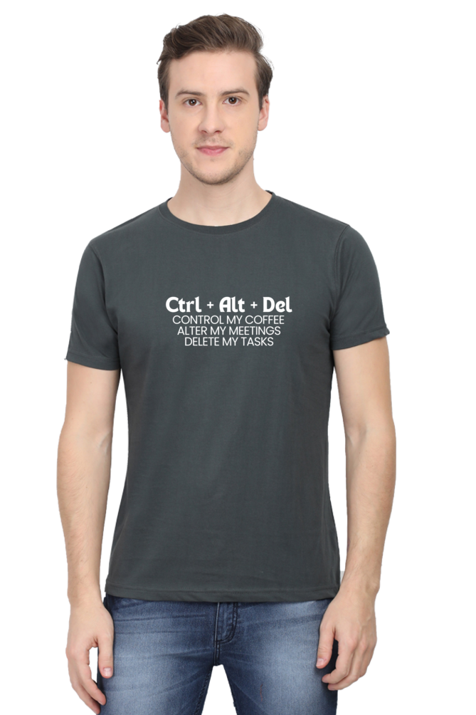 Ctrl + alt + delete work place humour mens tee