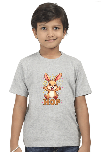 Hop exited bunny -T shirt for twin boy t shirt