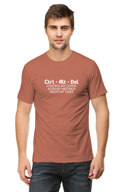 Ctrl + alt + delete work place humour mens tee