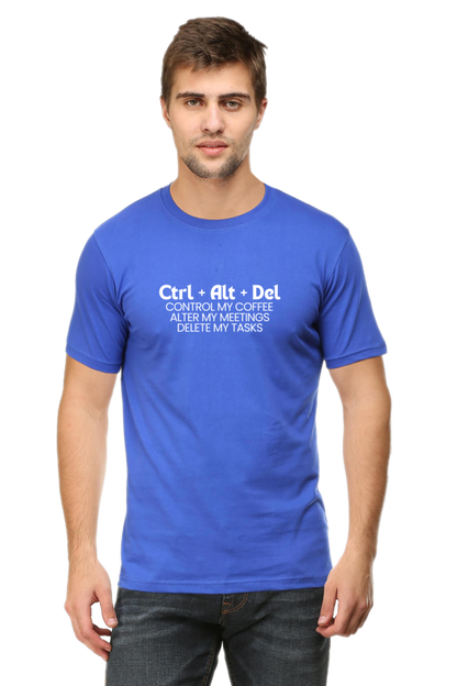 Ctrl + alt + delete work place humour mens tee