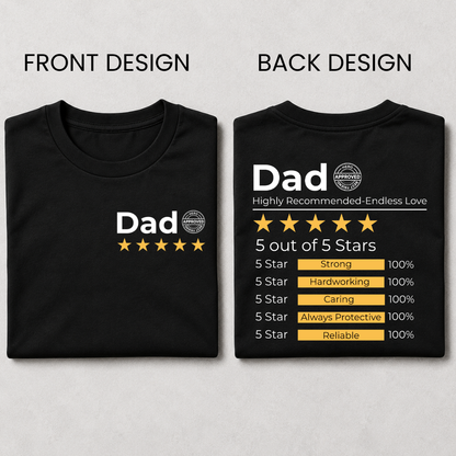 Dad - Father Always Recommnded Unisex Classic Crew T-Shirt