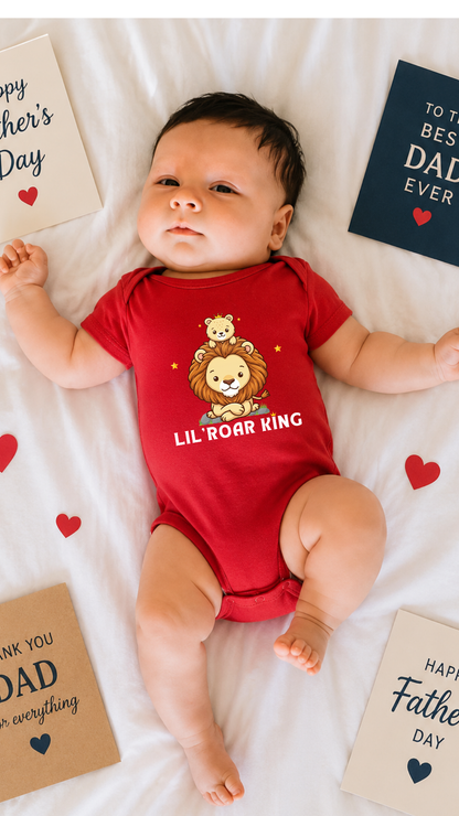 Little Roar King - New Born Baby Boy Rompers