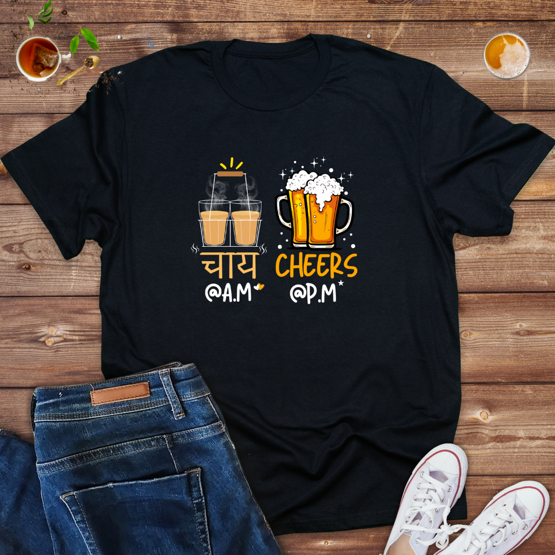 Tea at am vs Cheer at PM Mens tee