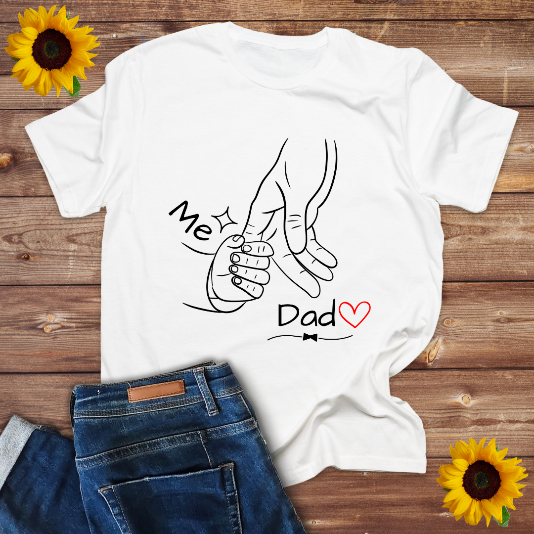 Dad & Me – Minimalist Father’s Day T-Shirt (Emotional Bonding)|Ladies Classic T shirt