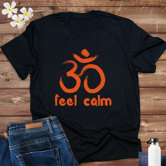 Om-Feel Calm -Mens Crew Classic t shirt