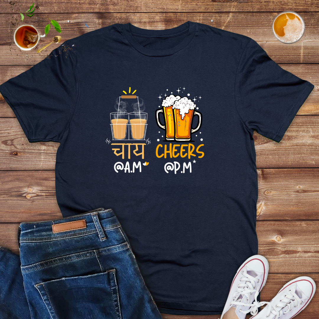 Tea at am vs Cheer at PM Mens tee