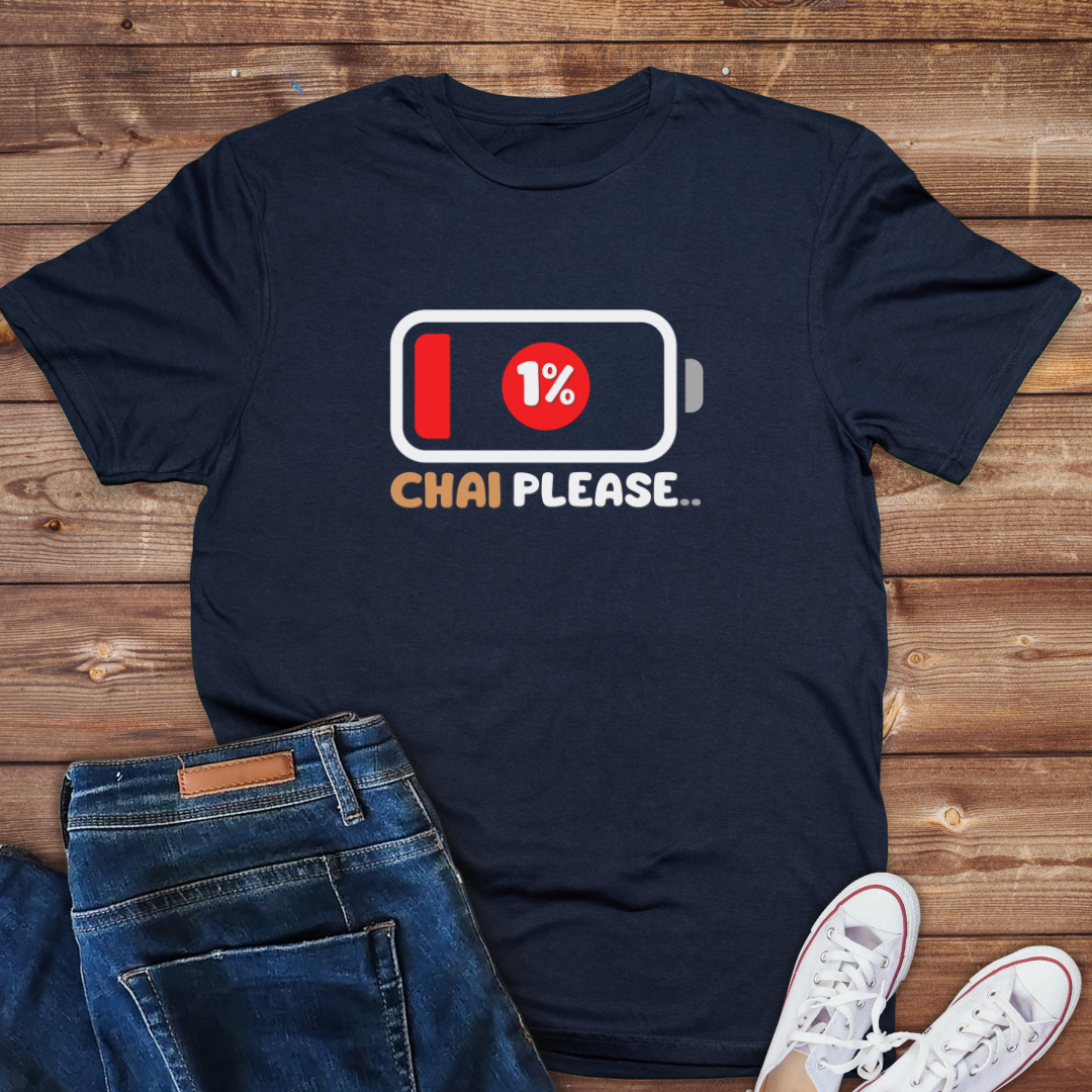 Battery Down 1 % Chai Please Ladies tee