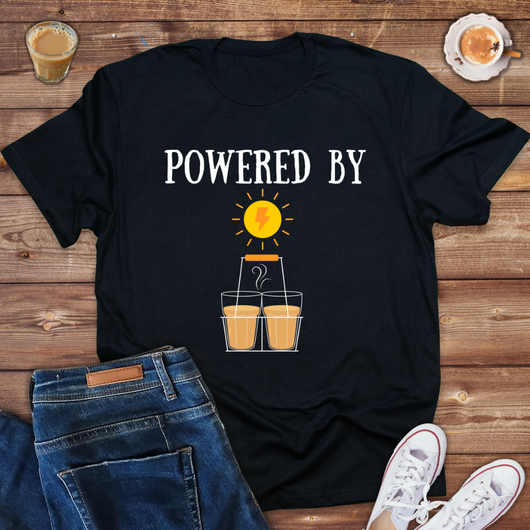 Powered By Tea ( Chai) mens Tee