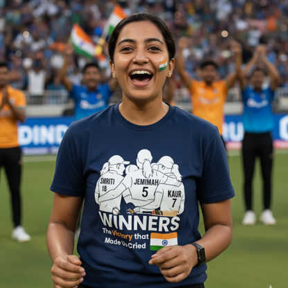 Proud of Womens Cricket Team -Unisex Classic Crew T-Shirt