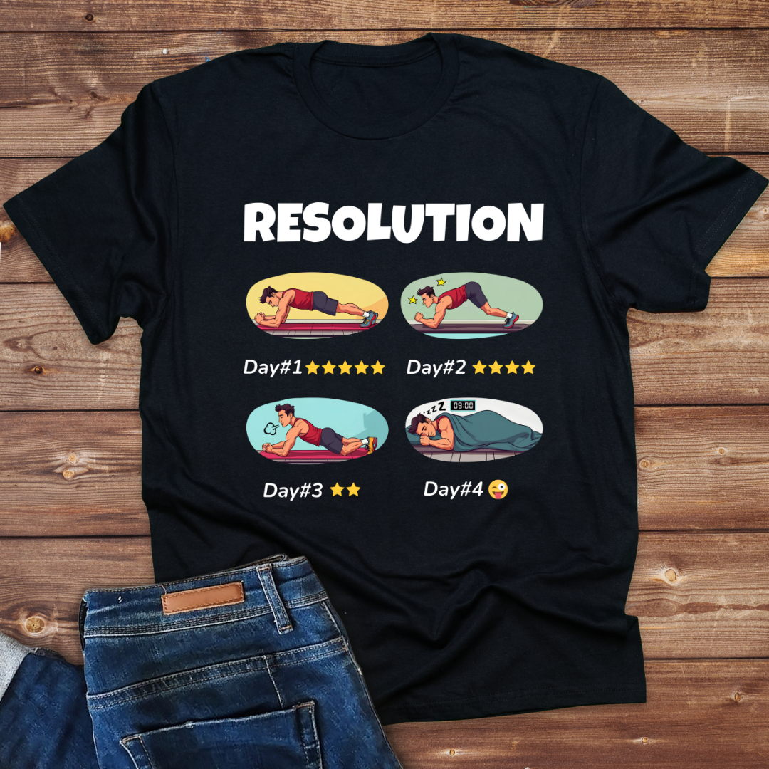 #New year Resolution -From Gym Goals to Nap Goals Funny Unisex Classic Crew T-Shirt