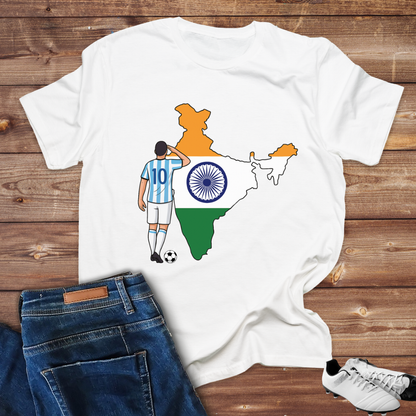 Lionel Messi Salute India -Unisex Classic Crew T-Shirt