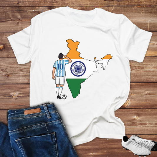 Lionel Messi Salute India -Unisex Classic Crew T-Shirt