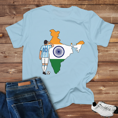 Lionel Messi Salute India -Unisex Classic Crew T-Shirt