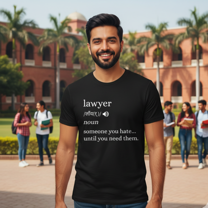 Lawyer Dictionary Definition -Funny Unisex Classic Crew T-Shirt