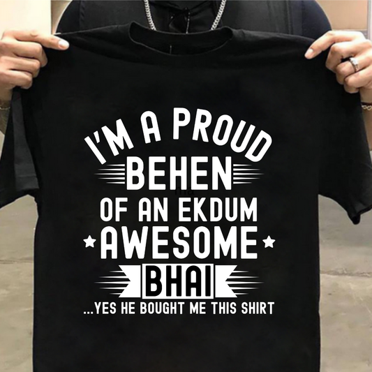 I'm a Proud Behen -for Sister Unisex Classic Crew T-Shirt