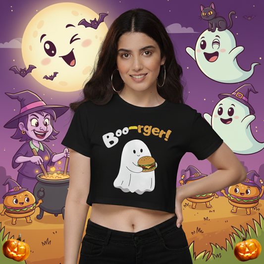 Halloween -Boorger Crop Top
