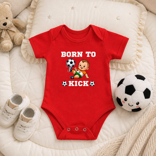 Born to Kick -Kids Rompers