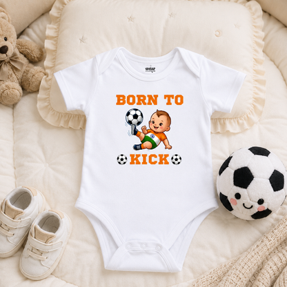 Born to Kick Kids Rompers