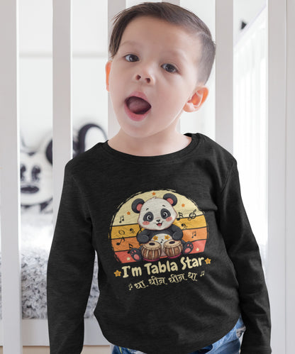 I ' M Tabla Star -Cute Baby Panda Bear boys short sleeve t shirt