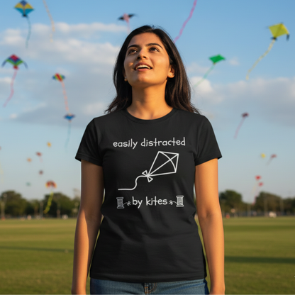 Easily Destracted by Kites -Unisex Classic Crew T-Shirt