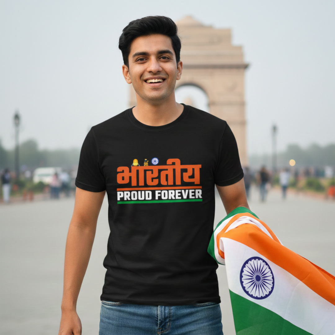 We Bhartiya Proud Forever -Unisex Classic Crew T-Shirt