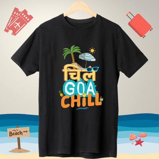 Chill Goa Chill Mens Short sleeve t shirt