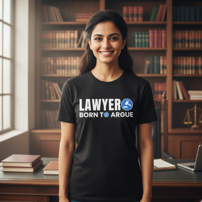 Lawyer -Born to Argue -Unisex Classic Crew T-Shirt