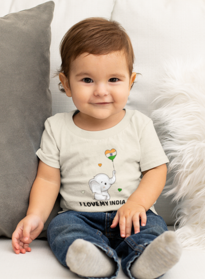 Cute Baby Ele- New Born baby t shirt