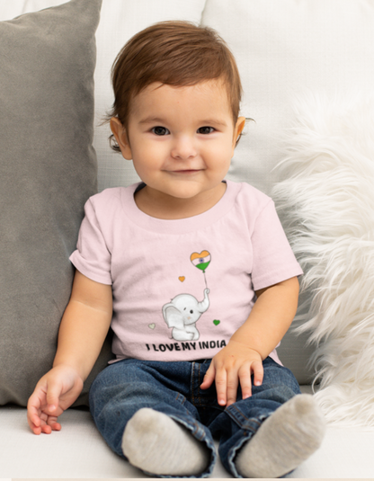 Cute Baby Ele- New Born baby t shirt