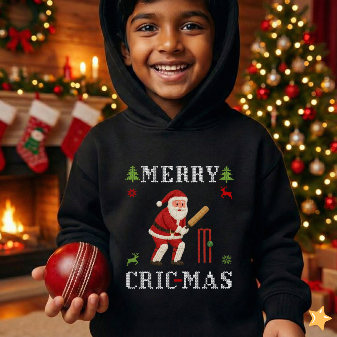 Merry Cric-mas -Kids Hoodie