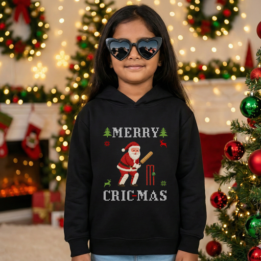 Merry Cric-mas -Kids Hoodie