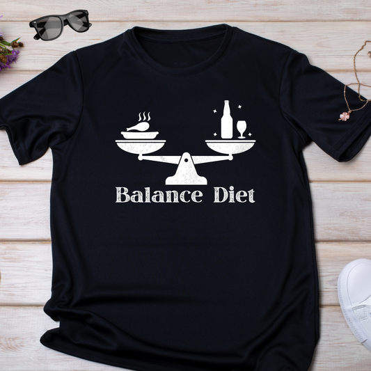 I 'm on balanced diet funny -Funny Ladies Tee