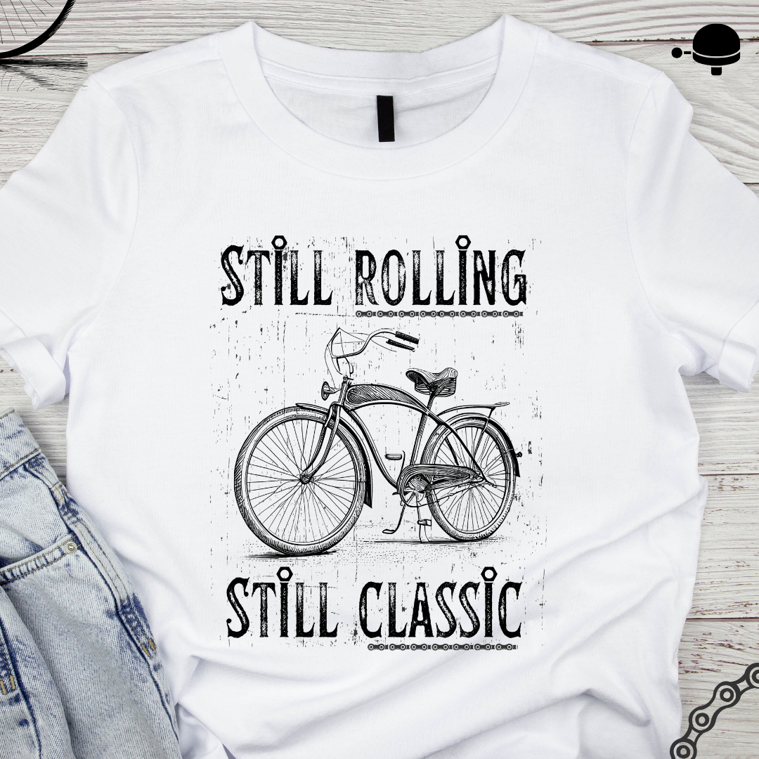 Still Rolling Still Classic - Vintage Indian cycle Womens tee